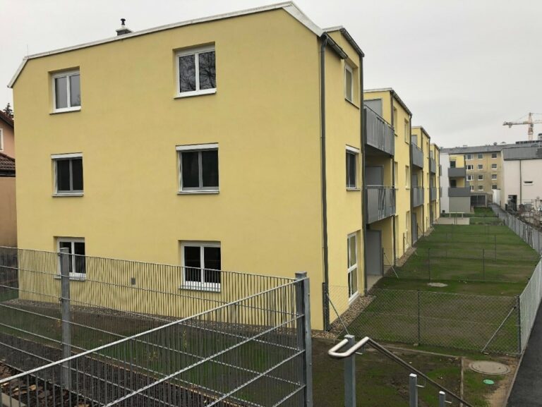 Neubau einer Wohnhausanlage in Spillern durch das Bauunternehmen Krems Schubrig.